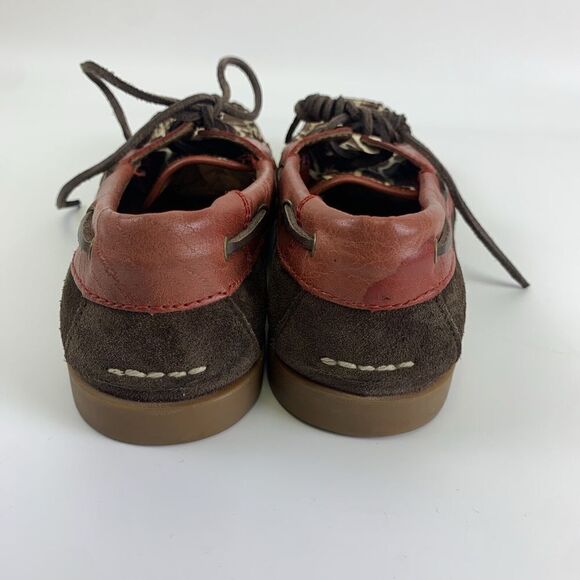 Ariat Giraffe Ruby Moc Loafer Leather Suede Fur Laces Slip On 10014141 Women 6.5 - Picture 5 of 14